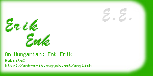 erik enk business card